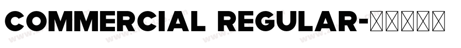 Commercial Regular字体转换